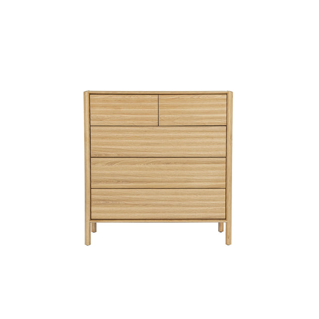 Runway 5 Drawer Chest - Light Oak