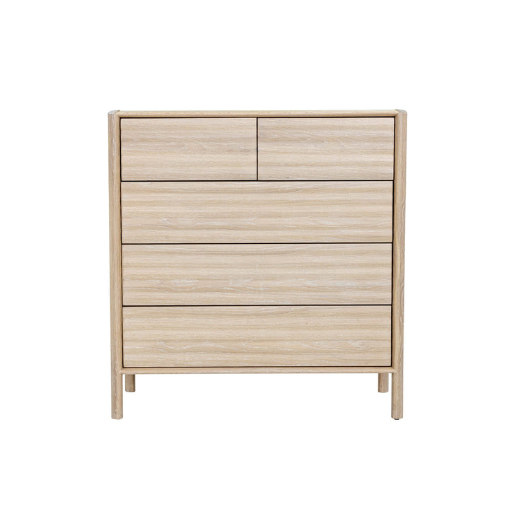 Runway 5 Drawer Chest - Light Oak