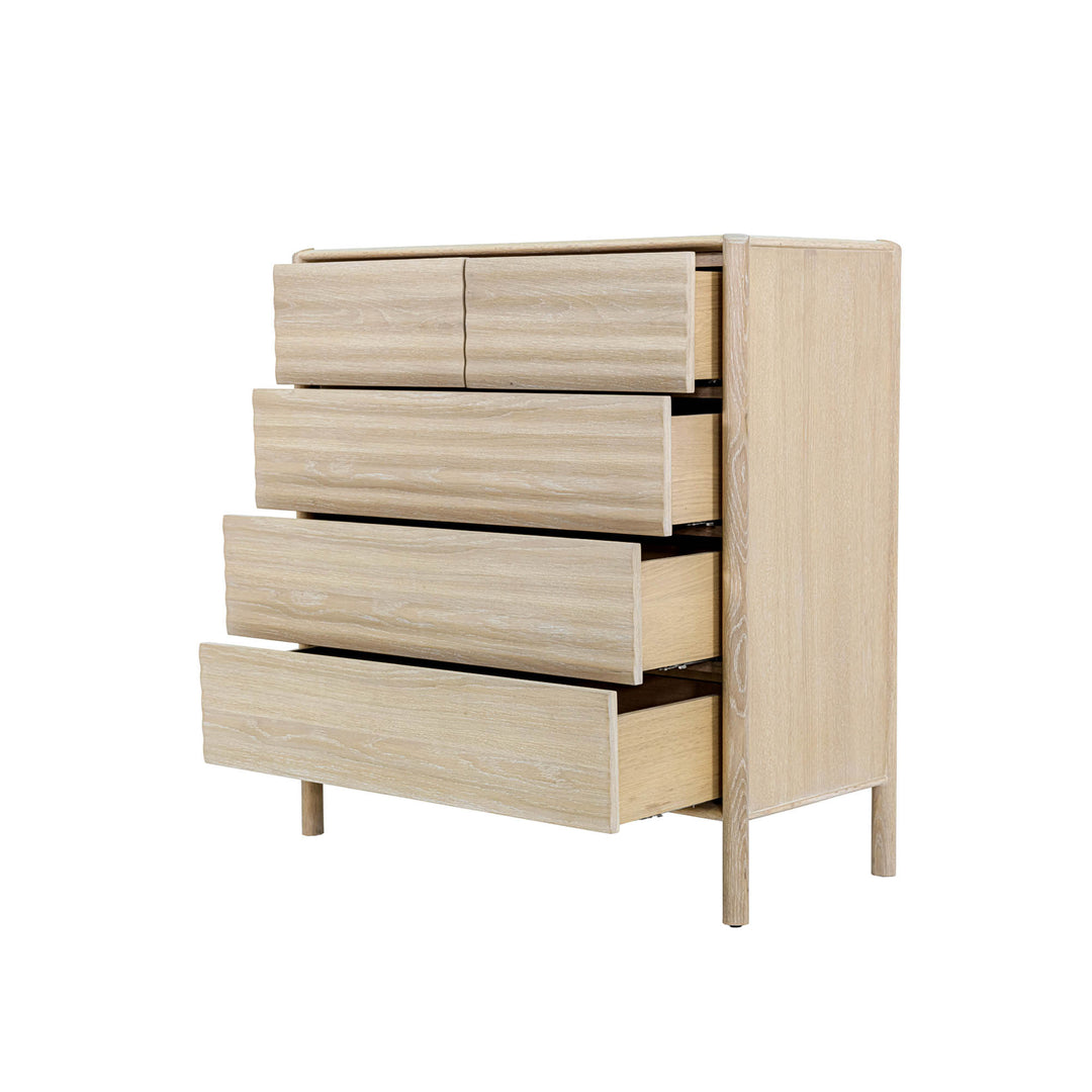Runway 5 Drawer Chest - Light Oak