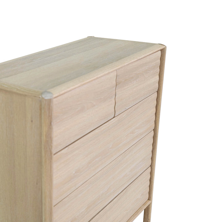 Runway 5 Drawer Chest - Light Oak