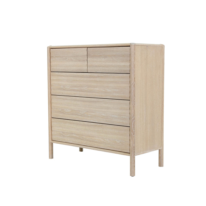 Runway 5 Drawer Chest - Light Oak