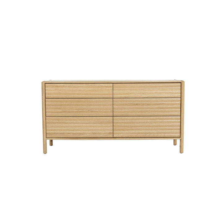 Runway 6 Drawer Dresser - Light Oak