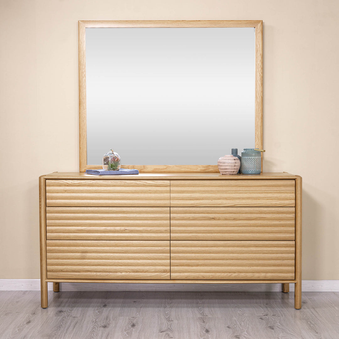 Runway 6 Drawer Dresser - Light Oak