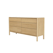 Runway 6 Drawer Dresser - Light Oak