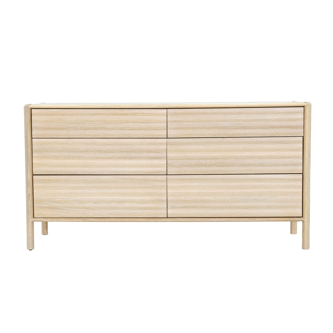 Runway 6 Drawer Dresser - Light Oak