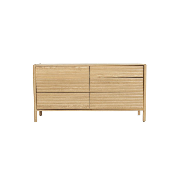 Runway 6 Drawer Dresser - Light Oak