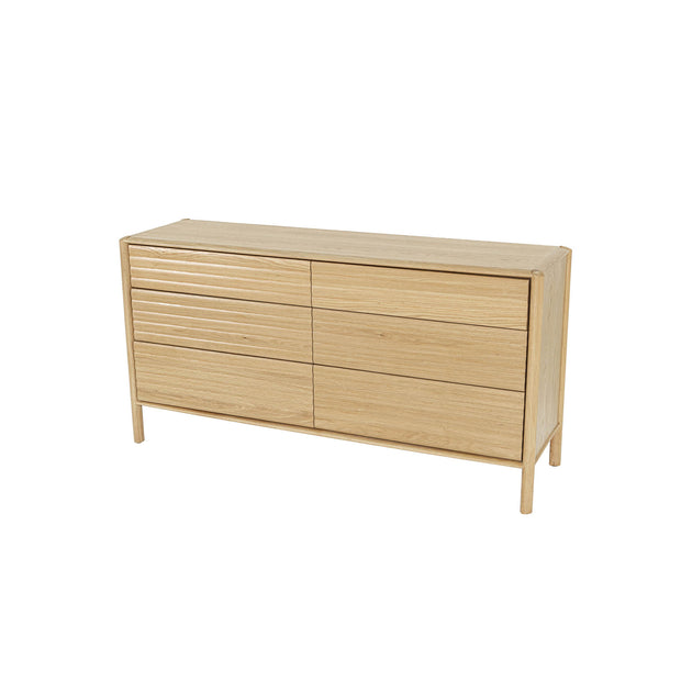Runway 6 Drawer Dresser - Light Oak