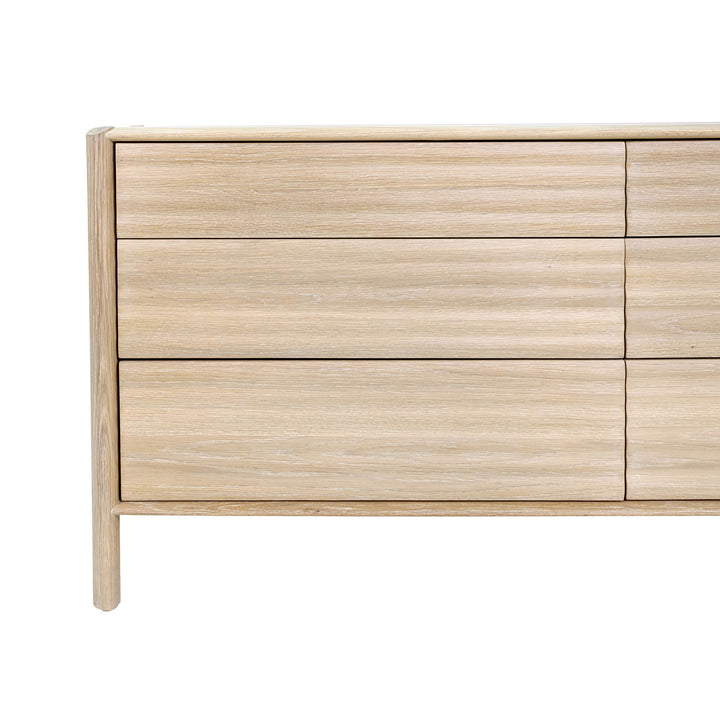 Runway 6 Drawer Dresser - Light Oak