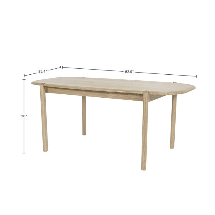 Runway Small Dining Table 62" - Light Oak
