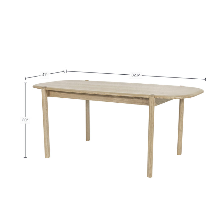 Runway Large Dining Table 82" - Light Oak