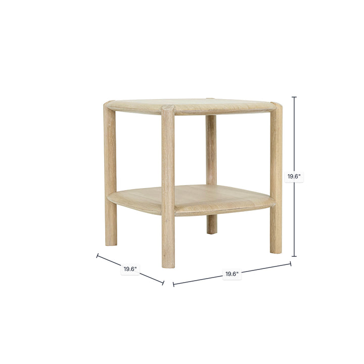 Runway Side Table - Light Oak