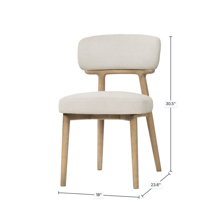 Willow Dining Chair - Porcelain Chenille