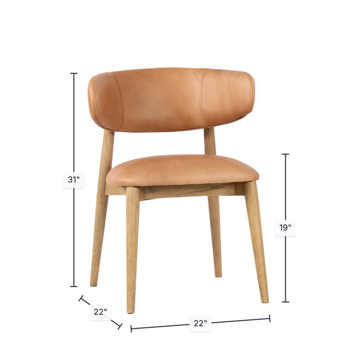 Milo Dining Chair - Hazelnut (CN)