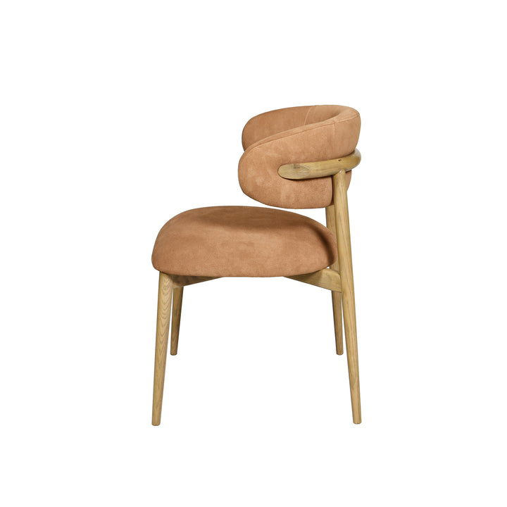 Milo Dining Chair - Tan Suede (Variance)