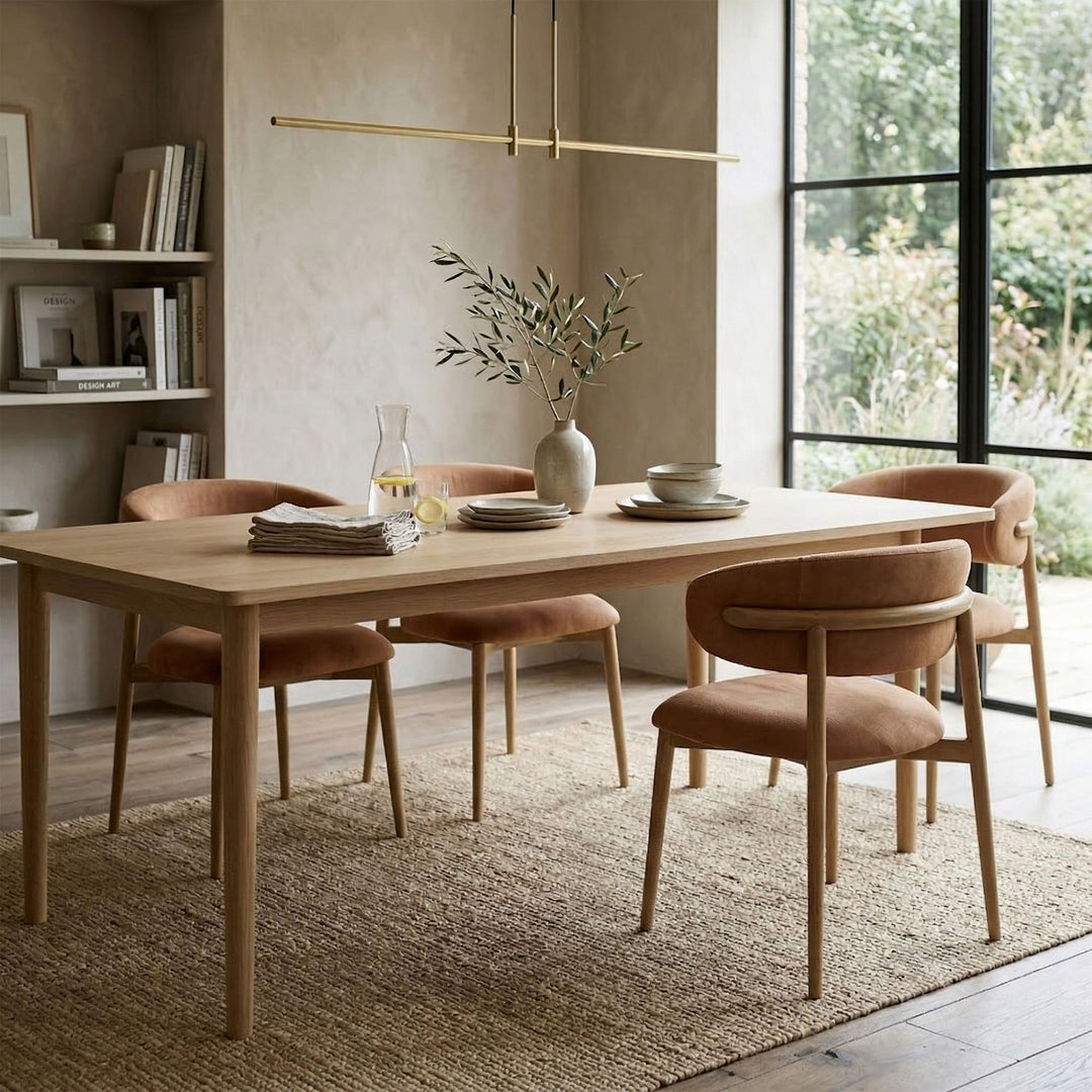 Milo Dining Chair - Tan Suede (Variance)