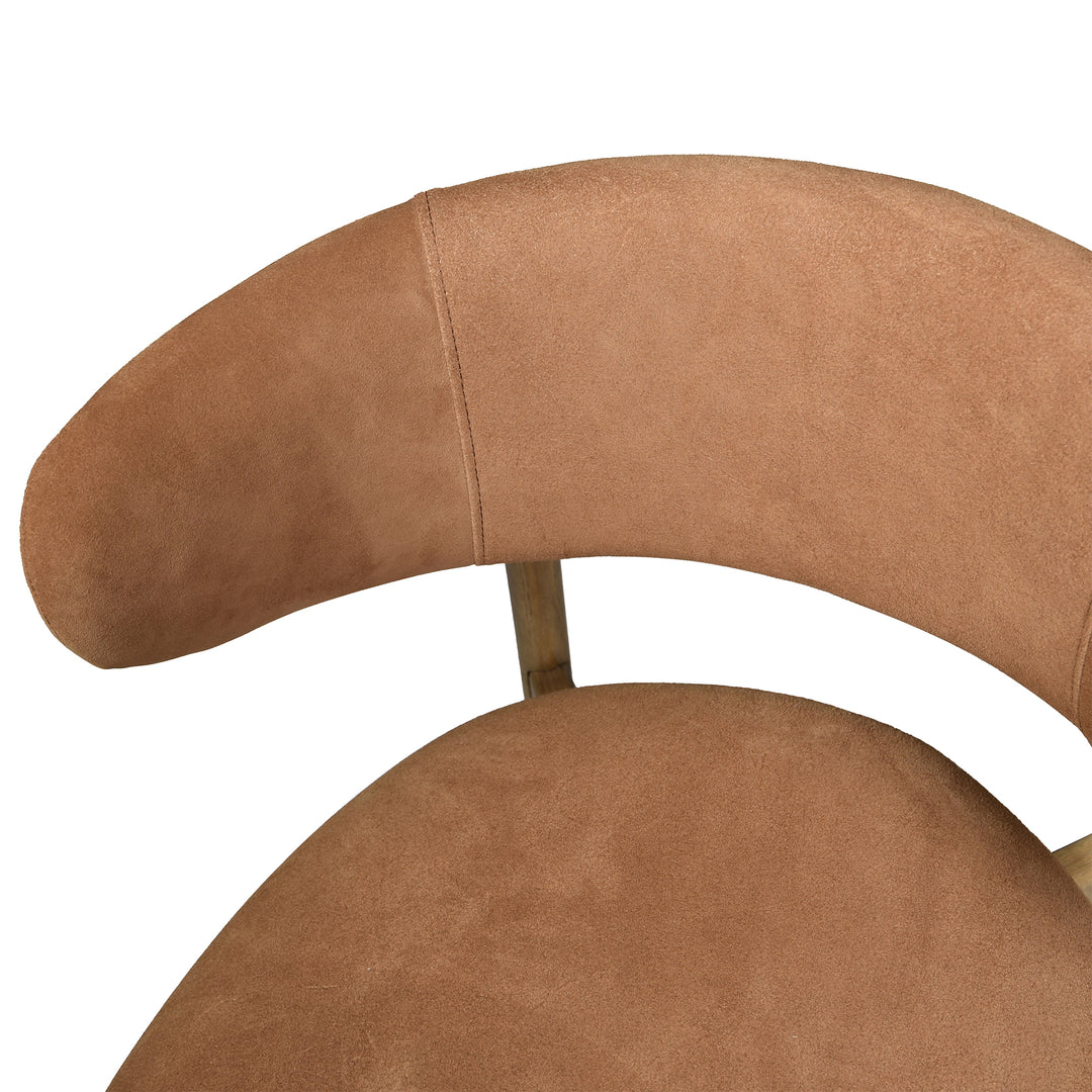 Milo Dining Chair - Tan Suede (Variance)