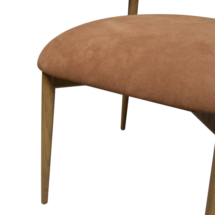 Milo Dining Chair - Tan Suede (Variance)