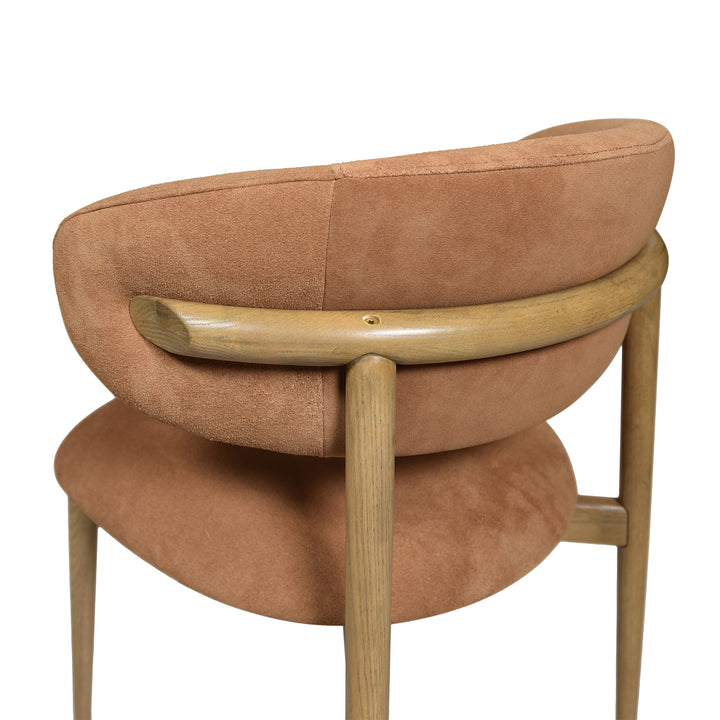 Milo Dining Chair - Tan Suede (Variance)