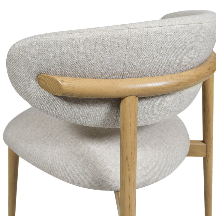 Milo Dining Chair - Vanilla Tweed