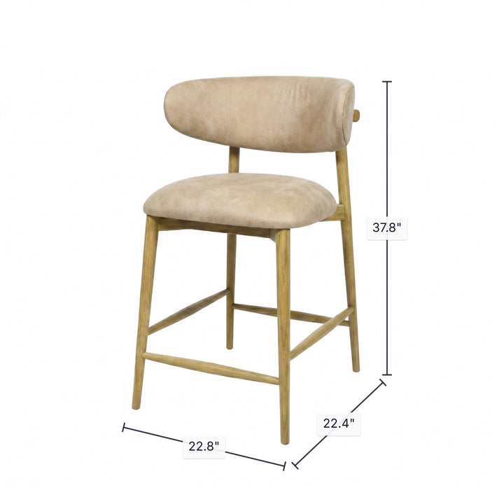 Milo Counter Stool - Natural