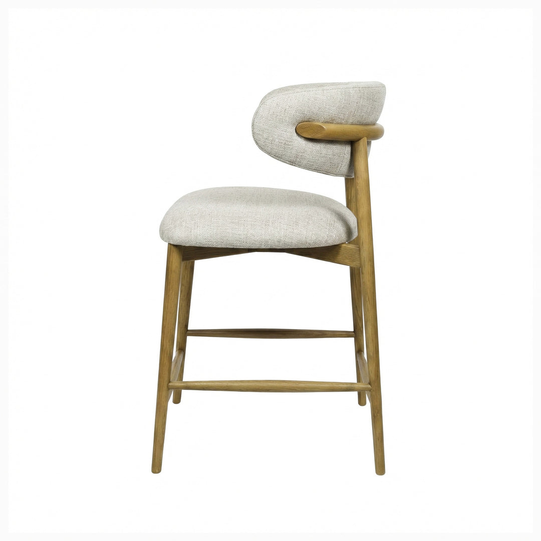 Milo Counter Stool - Vanilla Tweed