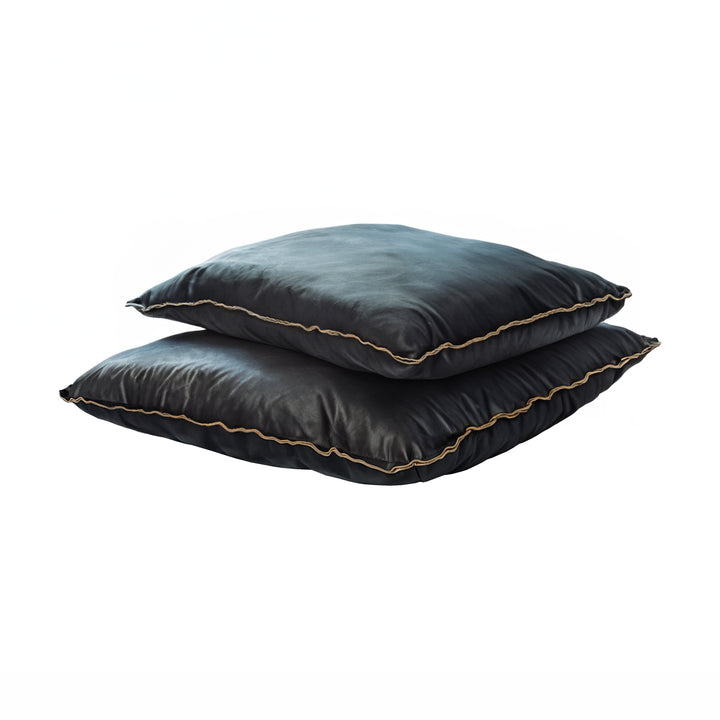 Relax Black Leather Cushions