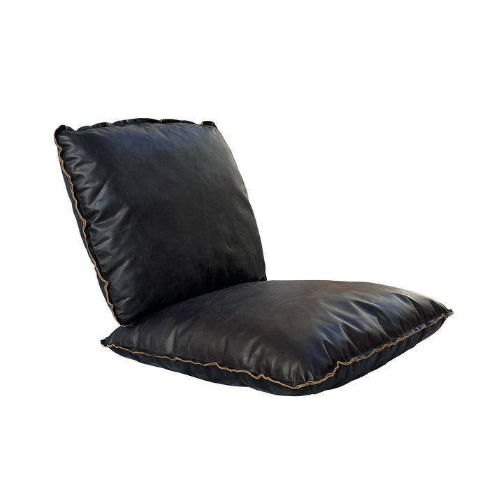 Relax Black Leather Cushions