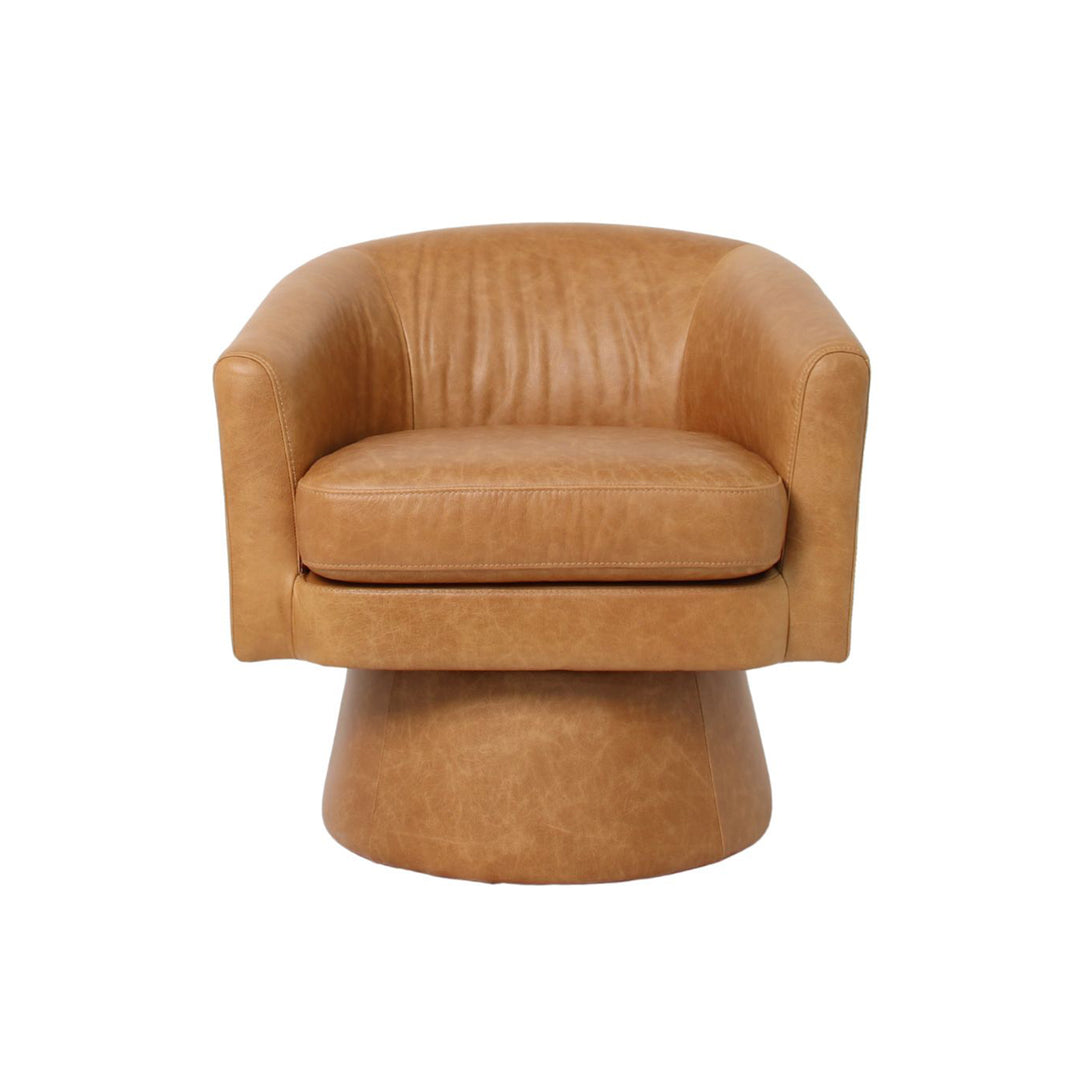 Study Swivel Club Chair - Nubuck
