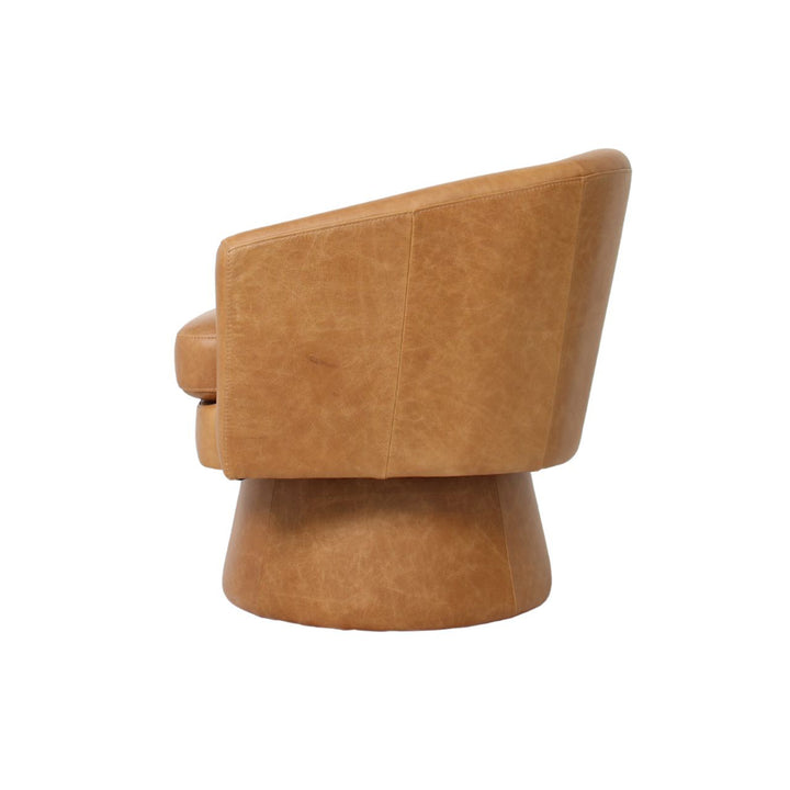 Study Swivel Club Chair - Nubuck