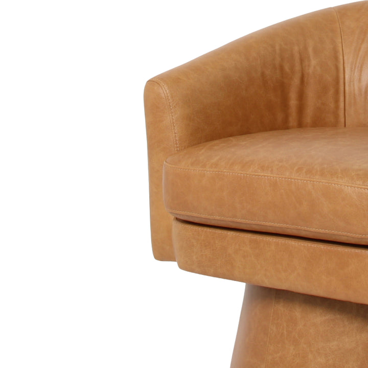 Study Swivel Club Chair - Nubuck
