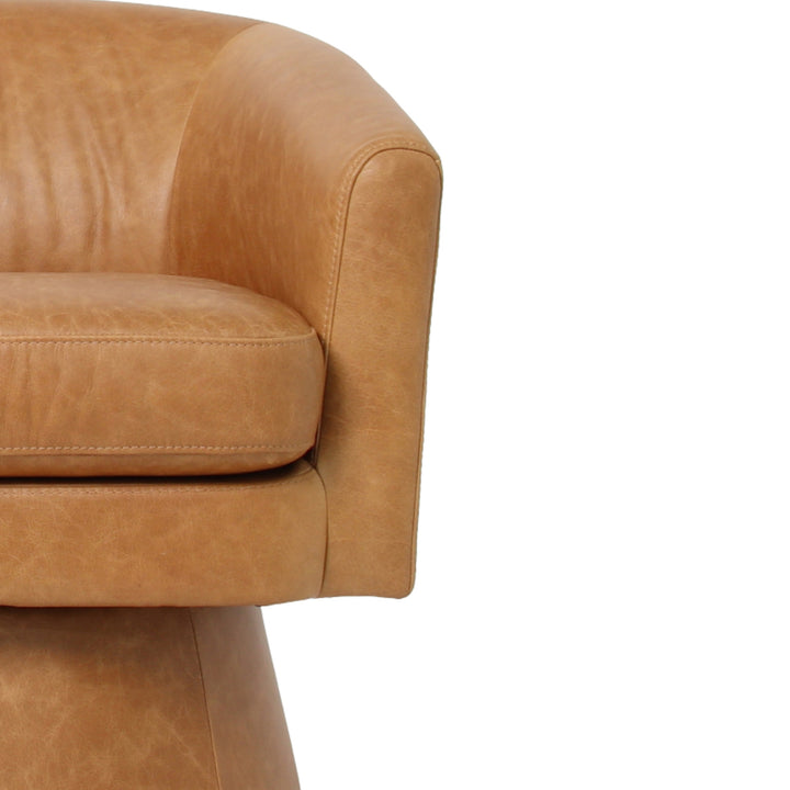 Study Swivel Club Chair - Nubuck