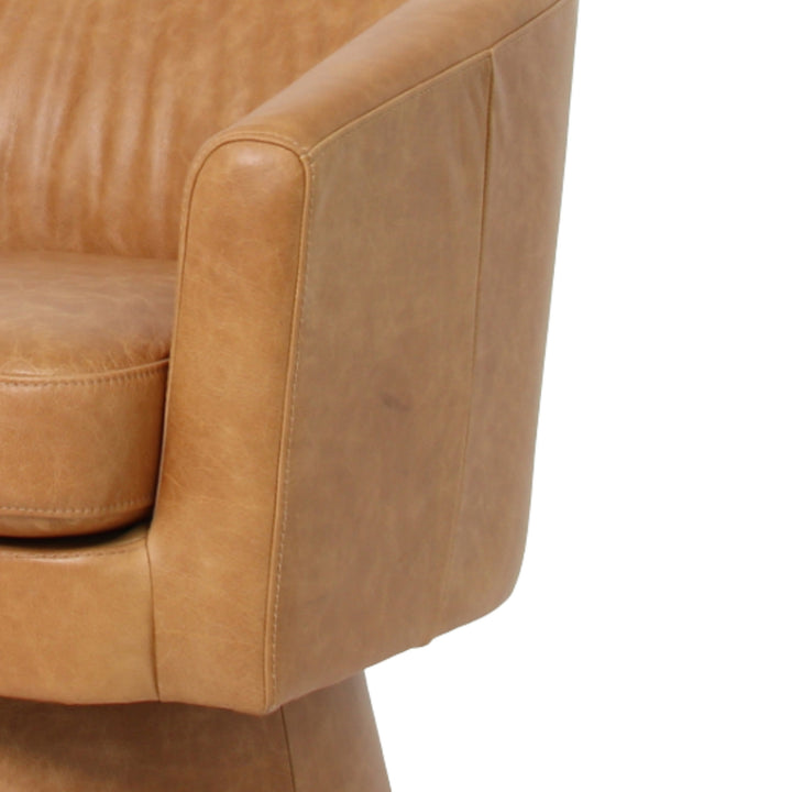 Study Swivel Club Chair - Nubuck