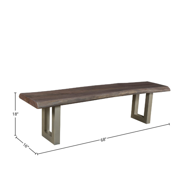 TAJ Dining Bench - Vinegar Matte