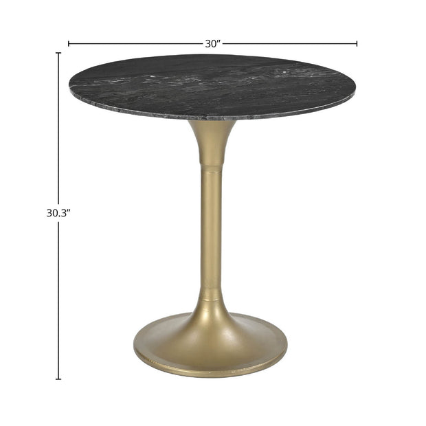 Pandora Bistro Table - Italian Black Marble