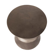 Concrete Hourglass Side Table - Bronze