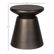 Concrete Mineral Side Table - Bronze