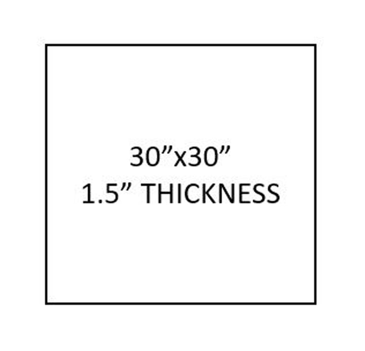 Restaurant Square Table Top 30x30x1.5" thickness