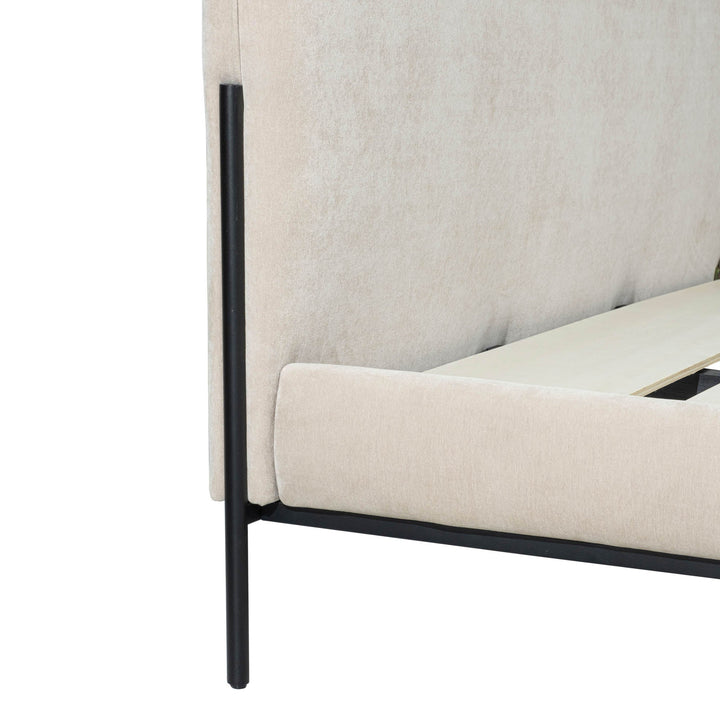 West Winter King Bed - Sand