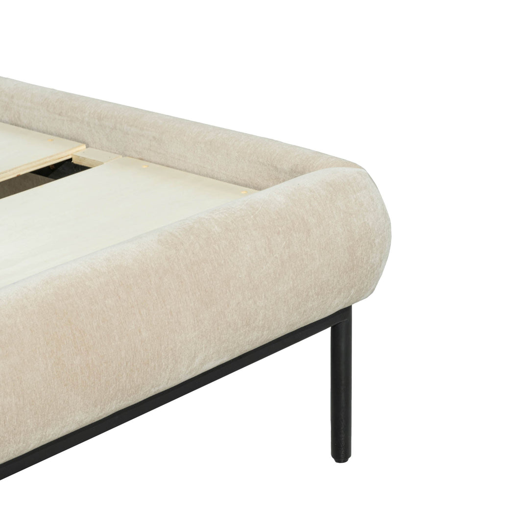 West Winter King Bed - Sand