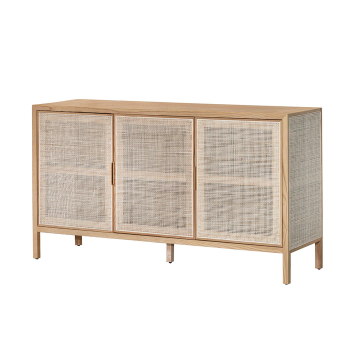 Rattan 3 Door Sideboard - Natural - Colour Variance from RAT004B-N