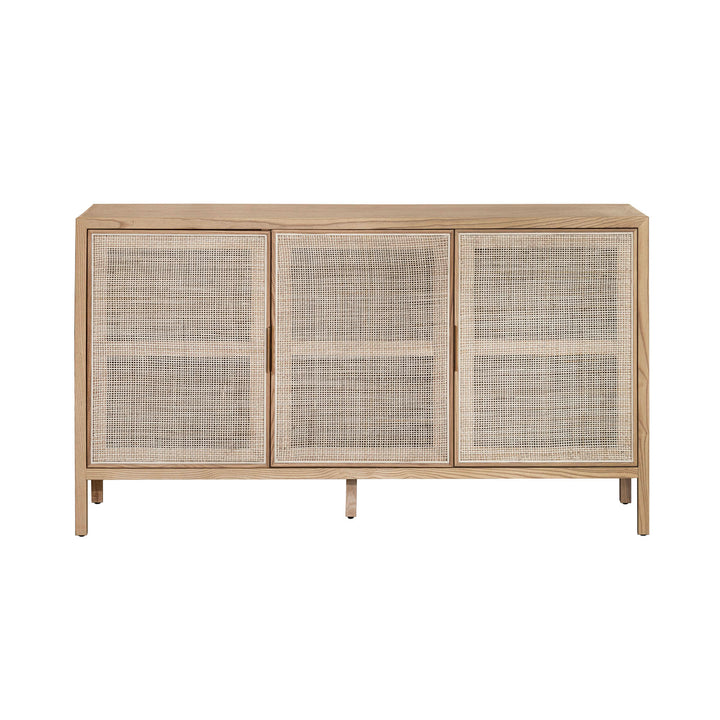 Rattan 3 Door Sideboard - Natural - Colour Variance from RAT004B-N