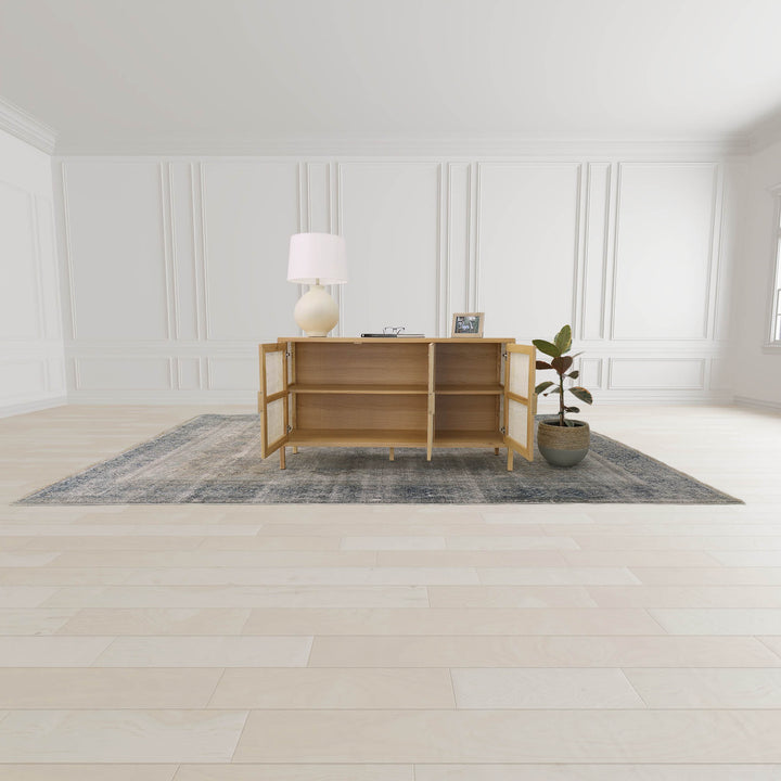 Rattan 3 Door Sideboard - Natural - Colour Variance from RAT004B-N