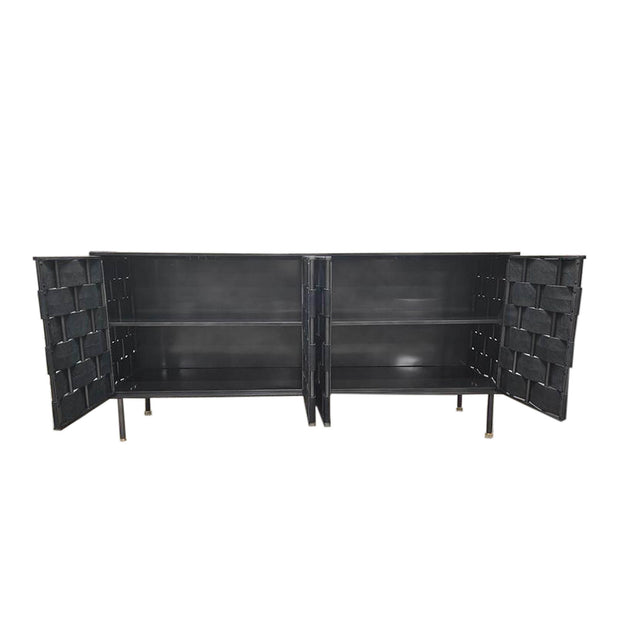 Bishop Sideboard - Black Leather