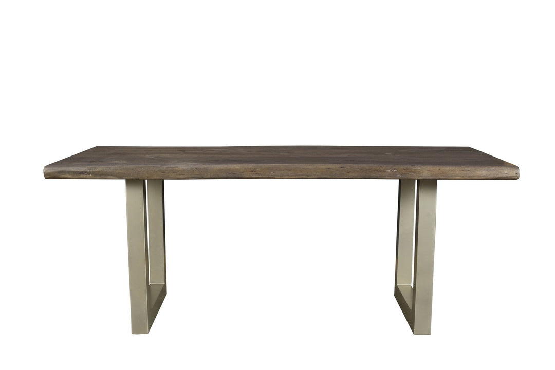 Taj Large Dining Table - Vinegar Matte with U-Tube Base