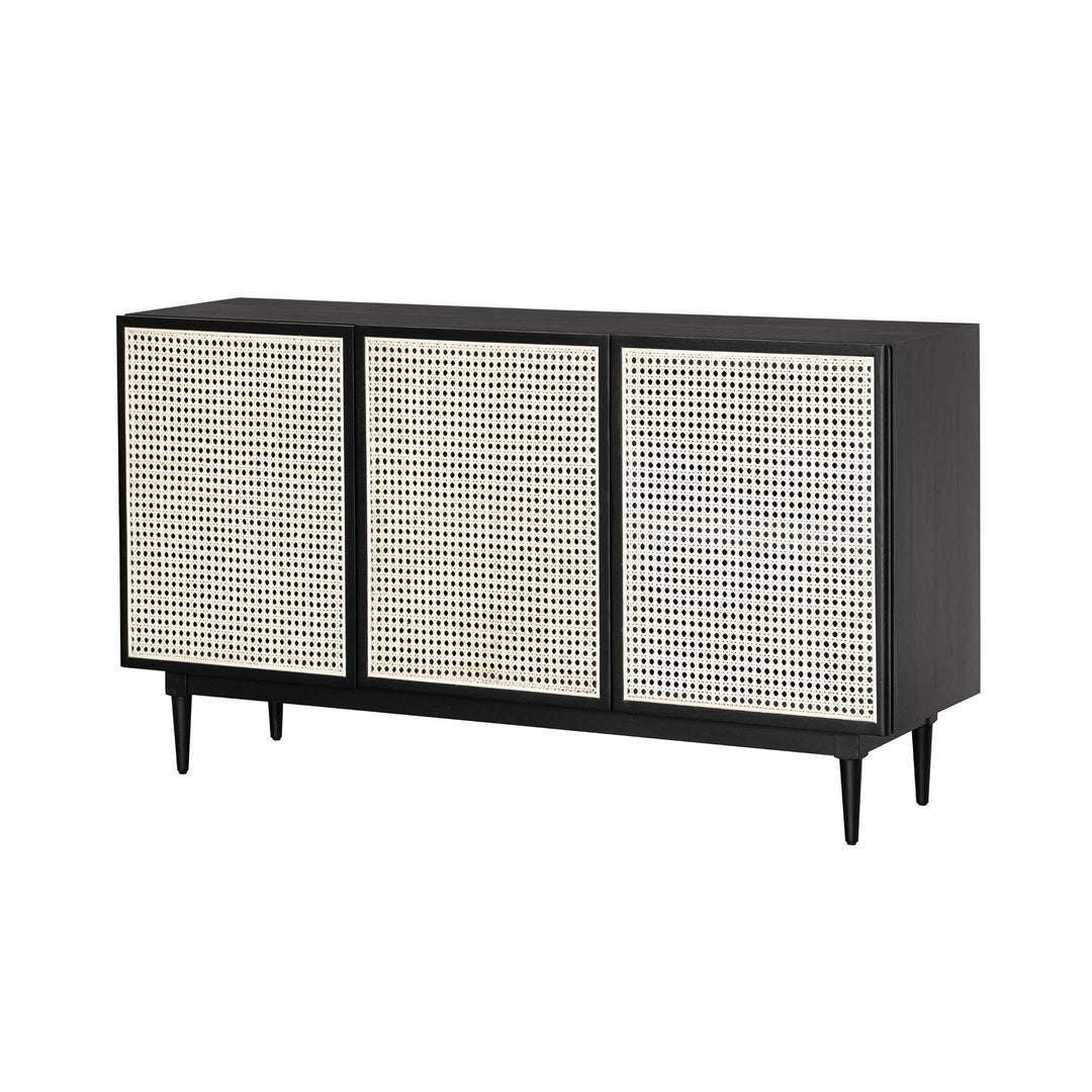 Cane Sideboard - Matte Black