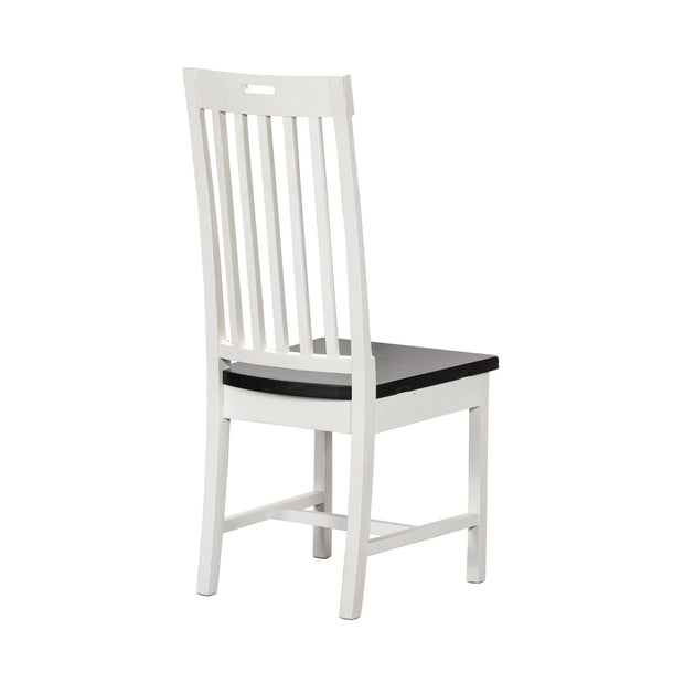 Irish Coast Slat Back Hand Hole Chair - Ink/Limestone