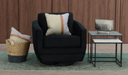 Baltimo Swivel Glider - Velvet Black