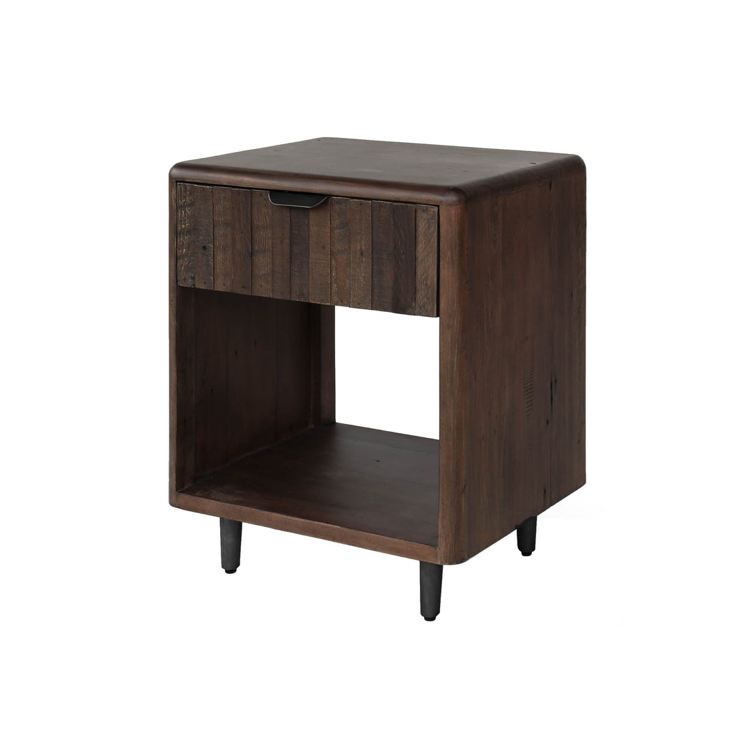 Lineo Nightstand - Burnt Oak