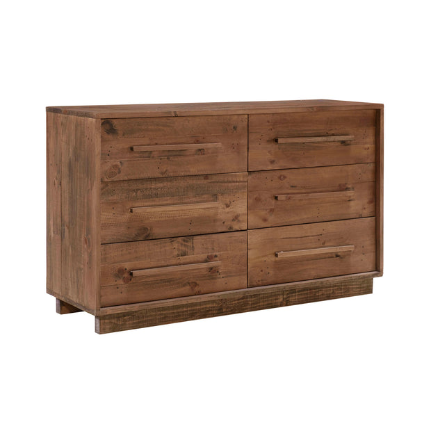 Nevada 6 Drawer Dresser - Dark Driftwood