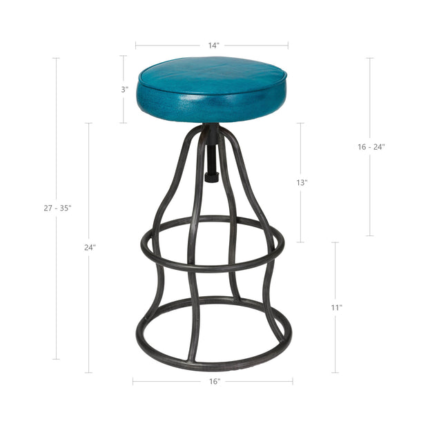 Bowie Bar Stool - Peacock Blue